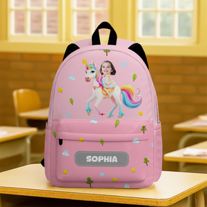 Custom Kid Photo Personalized Backpack Back To School Gift For Kids, Daughter Or Son LM32 895005