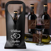 Personalized Groom & Bride Leather Wine Bag Engagement Gift, Wedding Gift CH07 896536