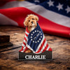 Custom Photo Dog Cat With 250th Anniversary of America 1776–2026 Acrylic Pin CH07 911160