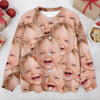 Custom Funny Kid Face Cardigan Gift For Family CH07 899826