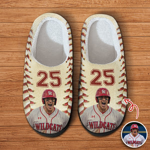 Custom Portrait Photo Baseball Sports And Accessories Slippers HO82 894934