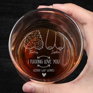 I F*cking Love You Funny Valentine Engraved Whiskey Glass Naughty Gifts For Him Her CH07 910078