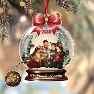 Custom Family Photo Merry Christmas - Personalized Acrylic Ornament CH07 899796