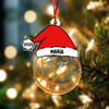 Personalised Baseball Volleyball Sports with Santa Hat Christmas Ornament LM32 893987