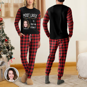 Custom Photo Christmas Family Matching Clothing Most Likely Sleepwear Gift For Family CH07 896244