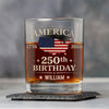 Custom Name America 250th Birthday Whiskey Glass TH10 898687