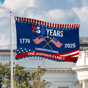 America 250th Semiquincentennial Anniversary House Flag CH07 910142