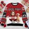 Personalized Dog Mom Christmas Pattern Ugly Sweater Christmas Gift HA75 898068