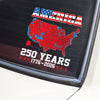 America 250 Years 1776 - 2026 Car Window Decal Sticker TH10 898517