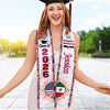 Personalized Country Flag Class of 2026 Graduation Stoles LM32 897969