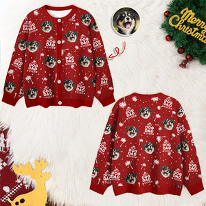 Custom Photo Best Dog Dad Mom Ever Family Cardigan CH07 899572
