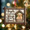 Custom Dog Photo Angels Don’t Always Have Wings Memorial Wooden Ornament LM32 895887