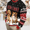 Custom Photo - Dog Mom Dog Dad Christmas Pattern Ugly Sweater Christmas Gift HA75 897568