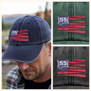 Custom Name For Baseball Player Washed Denim Baseball Cap TH10 894021