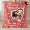 Custom Photo Paw Print Heart-shaped Dog Cat Memorial Quilt Blanket For Pet Lovers HO82 900672