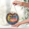 Custom Family Name American Eagle 250 Years Of Freedom Stained Glass Suncatcher LM32 899281
