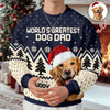 Custom Photo World's Greatest - Personalized Ugly Sweater For Dog Lovers LM32 895561