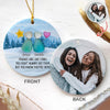 Custom Photo 2D Friendship Sea Glass Christmas Ceramic Ornament Gift For Besties HO82 900306
