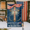 Custom Family Name Blessed to See 200 & 250 Years Bicentennial Semiquincentennial Christian Garden Flag HO82 901936