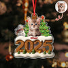 Custom Cat Photo Cozy Xmas Crew Acrylic Ornament Personalized Gift For Christmas HO82 900134