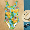 Custom Dog Photo With Tropical Pattern Swimsuit Summer Party Gift LM32 893671