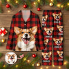 Custom Dog Photo Winter Pattern Pajamas Funny Gift For Dog Lovers CH07 896908