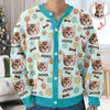 Custom Pet Photo 3D Inflated Effect Printed Ugly Cardigan Gift For Pet Owners, Pet Lovers LM32 897253