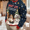 Custom 3D Cute Dog Christmas Would Be Boring Without Me Ugly Sweater LM32 897187