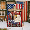 Personalized Patriotic Stars And Stripes Eagle Wreath Garden Flag HO82 901246