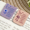 Gods Says I Am Name In Bible Toile De Jouy Style - Personalized Leather Magnetic Bookmark CH07 899538
