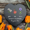 Personalized Birth Mother's Garden Love Grows Here Heart Shaped Stone LM32 899261