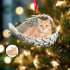 Custom Photo Cat Within Angel Wings Memorial Cat Acrylic Ornament HA75 897238