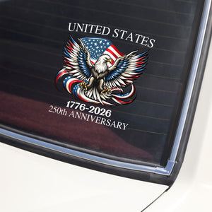 United States 1776-2026 250th Anniversary Patriotic Car Window Decal Sticker HA75 898768