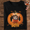Custom Dog Cat Photo Halloween Pumpkin Dark Shirt HO82 894924