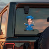 Custom Funny Face Class of 2026 Graduation Car Window Decal Sticker HA75 898824