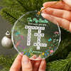To My Daughter God Says You Are Crosswords Glass Circle Ornament LM32 895381