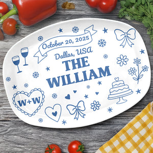 Personalized Name Wedding Party Unique Keepsake Platter LM32 893747