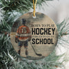 Personalized Hockey Boy Christmas Ceramic Ornament Gift For Hockey Lovers HO82 900082