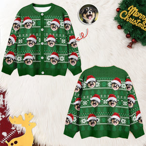 Custom Dog Cat Face Photo Ugly Cardigan For Dog/Cat Lover TH10 896585