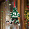 Custom Name Number Personalized Kid Hockey Player Acrylic Ornament HA75 897874