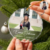 Custom Photo And Name Class Of 2026 Glass Ornament Christmas Gift TH10 896907