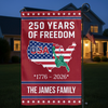 250 Years of Freedom Garden Flag USA Map Liberty 1776–2026 Patriotic Flag CH07 910120