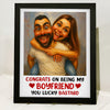 Custom Couple Photo Congrats On Being My Husband Picture Frame LM32 893921