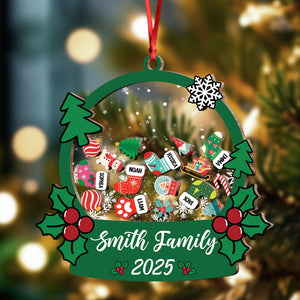 Personalized Stocking Family & Pet Shaker Ornament Christmas Gift For Family CH07 896932