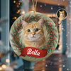 Custom Photo Cat Personalized Ceramic Ornament Christmas Gift For Cat Lovers HA75 897046