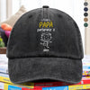 Este Abuelo Papá Pertenece A – Gorra de Mezclilla Vintage Lavada Personalizada HA75 897688