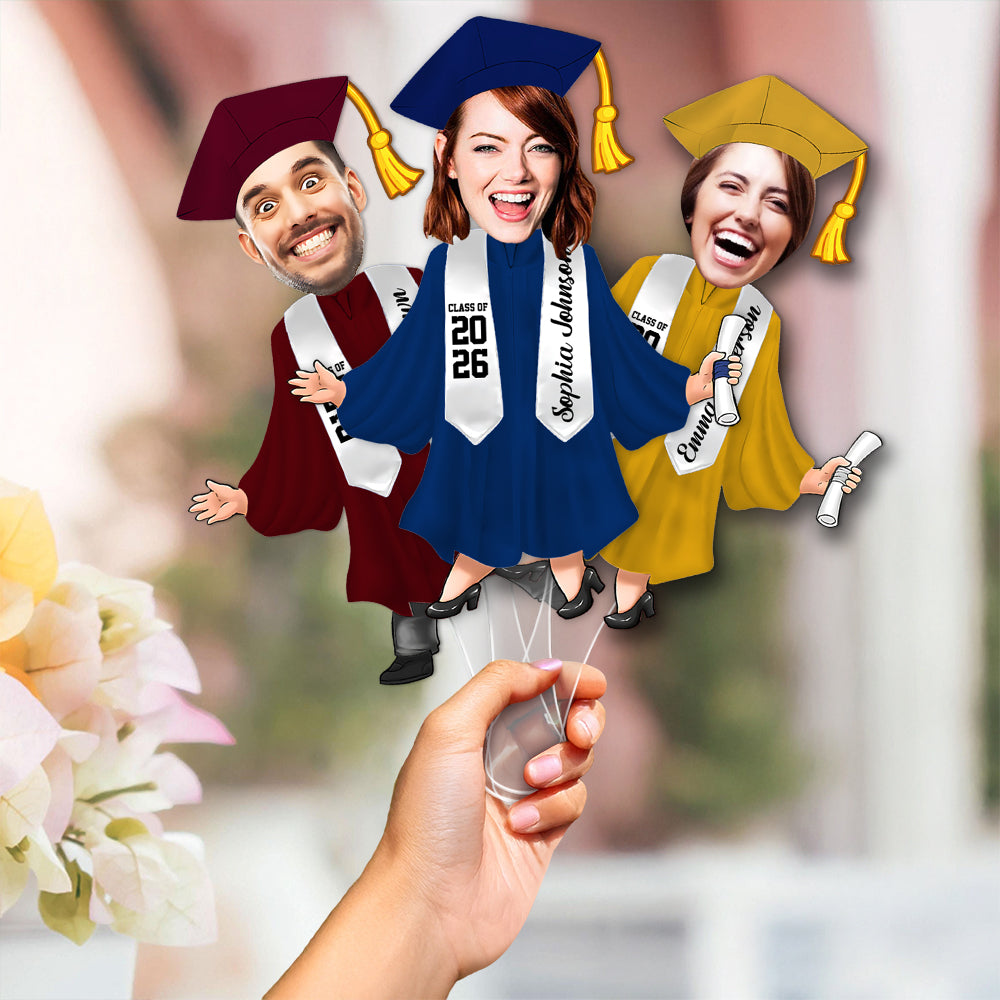 Custom Photo Graduation Gift - Personalized Face Fan Class Of 2026 HO82 901924