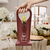 Personalized Groom & Bride Wedding Leather Wine Bag Engagement Gift, Wedding Gift CH07 896532