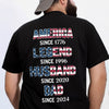 Personalized America Since 1776 Legend Husband Dad Since Custom Back Dark Shirt TH10 898951