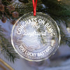 Couple Congrats On Being My Husband You Lucky Man Glass Circle Ornament HO82 894760